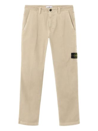 Stone Island Organic Panama Cotton Old Effect Pants