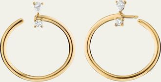 Monica Rich Kosann 18k Gold Large Galaxy Hoops