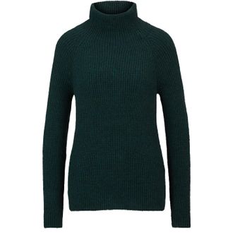 HUGO BOSS Womens Funnel Neck Raglan Sleeve Sweater in Dark Green - Size 12 UK