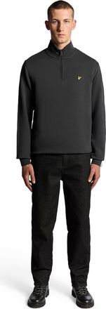 Lyle & Scott Loopback Quarter Zip Sweat in Gunmetal at Nordstrom, Size Xx-Large