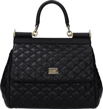 Dolce & Gabbana Dolce&Gabbana Borse a Mano Sicily medium Donna Pelle Nero
