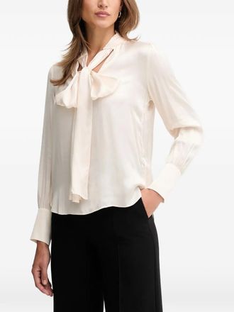 Pedro del Hierro Blusa con collo lavalli&egrave;re - Toni neutri