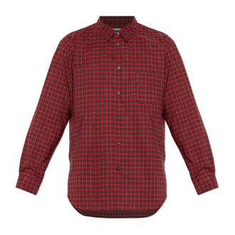 Comme Des Garçons Casual Shirts, male, Red, Size: L Shirt With Pocket