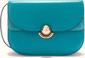 Furla Sfera Borsa A Tracolla S Amatore Blue Blu Pelle Di Vitello Morbida + Camoscio Donna