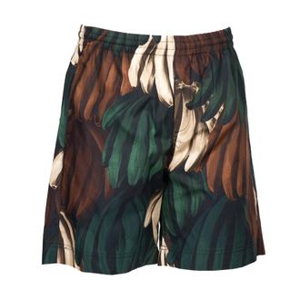 Msgm Casual Shorts, male, Multicolor, Size: XL Bananas Short