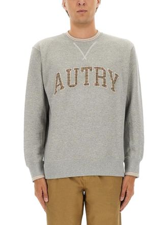 Autry Grey Crew Neck Sweatshirt
