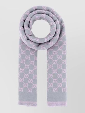 Gucci wool monogram scarf