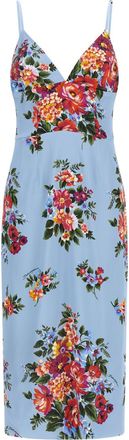 Dolce & Gabbana Multicolor Mazzo Di Fiori Print Dress