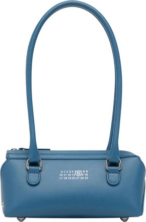 Maison Margiela Tassen, Dames, Blauw, ONE Size, Leer, New Bauletto J Mini Bag