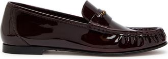 Chlo&eacute; Chlo&eacute; Patent Leather Loafers - Burgundy - 38 (IT38 / UK5)