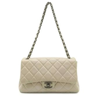 Chanel Pre-owned Matelasse Aged Calfskin Shoulder Bag - Dames - Pre-owned - Beige - Maat: ONE Size Leer