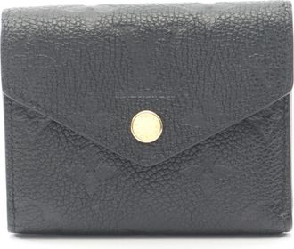 Louis Vuitton Black Noir Monogram Empreinte Wallet (Tri-Fold) (Pre-Owned)
