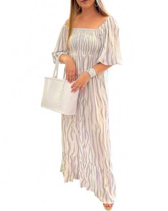 Skemo Poppy Long Dress In Lilac