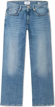 Cambio Jeans, Dames, Blauw, XL L30, Katoen, Gini Straight Jeans