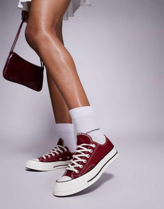 Converse Chuck 70 OX sneakers in burgundy-Red