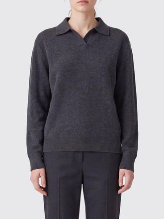 The Row Polo in maglia di puro cashmere a maniche lunghe