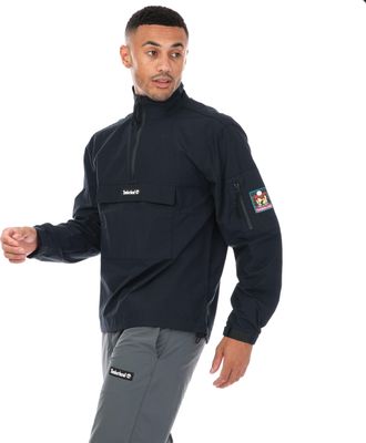 Timberland Mens Hiking Anorak Jacket in Navy Cotton - Size Medium