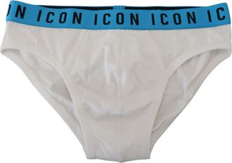 Dsquared2 Dsquared&sup2; Witte Icon Logo Katoen Stretch Heren Brief Ondergoed