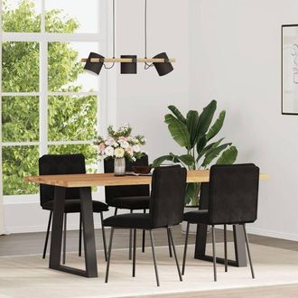 vidaXL Vidaxl - Sillas De Comedor 4 Unidades Terciopelo Negro