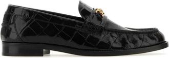 Versace Medusa 95 Loafers - Dames - Loafers - Zwart - 36 1/2 EU - Leer - Schoenen