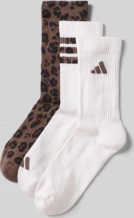 adidas Socken im Animal-Look im 3er-Pack in Weiss, Größe 34-36