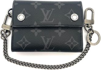 Louis Vuitton Black Monogram Eclipse Wallet (Tri-Fold) (Pre-Owned)