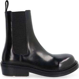 Bottega Veneta Black Calfskin Chelsea Womens Boots