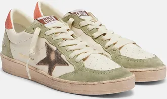 Golden Goose Zapatillas Ball Star de piel con ante