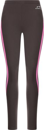 Balenciaga TECHWEAR LEGGINGS IN TECHNICAL FABRIC KHAKI BROWN AND FLUORESCENT PINK - Balenciaga - Woman