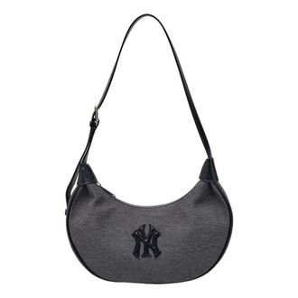 MLB Canvas Shoulder Bag New York Yankees Grey 3ABQB016N-50BKS