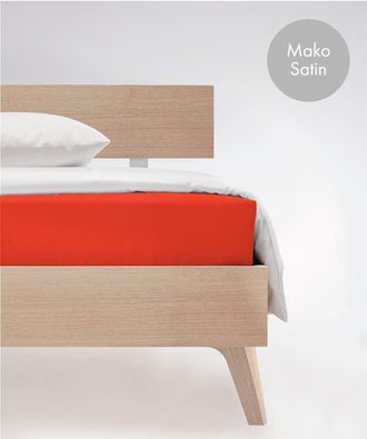 Fleuresse Spannbettlaken »Colours in Gr. 90x200, 140x200 oder 180x200 cm« Mako Satin, für Matratzen bis 23 cm Höhe, Bettlaken, Spannbetttuch