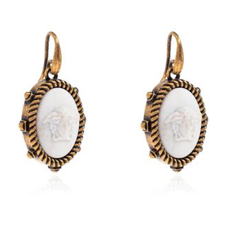 Versace Messing Oorbellen - unisex - Oorbellen - Geel - ONE Size - Accessoires