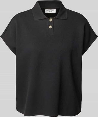 Marc O'Polo Denim Marc OPolo Denim Poloshirt mit kurzer Knopfleiste in Black, Größe XS