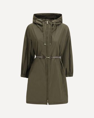 Max Mara Impermeabile con cintura e cappuccio Woman 40