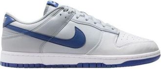 Nike Mens Dunk Low Retro White Deep Royal Wolf Grey