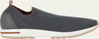 Loro Piana Mens 360 LP Flexy Walk Active Wish Knit Sneakers