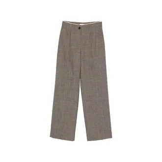 Tela Marl-effect Raw-edge Trousers