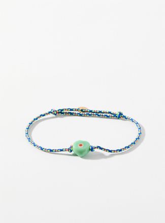Sorbet Island Womens Colourful glass bead bracelet