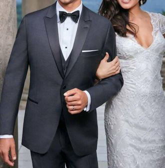 Ike Behar xavier Charcoal Grey Tuxedo