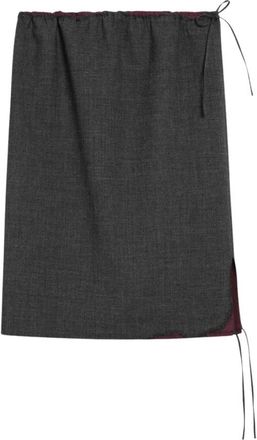 Prada Falda Midi - Skirts - Mujer - Gris - M