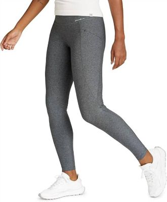 Eddie Bauer Trail Tight Compression Leggings In Heathered Gray