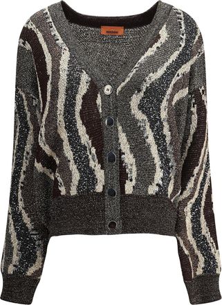 Missoni Wave Pattern Boxy Cardigan