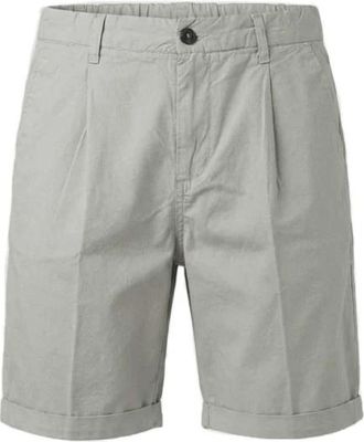 40weft Joecbe 2702 Bermuda Chino - Heren - Korte Broeken - Grijs - M - Katoen - Korte Broeken