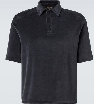 Loro Piana Polo Murano in velour di cotone e seta