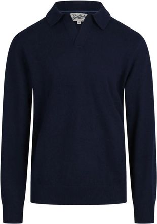 MC2 Saint Barth Polo de punto de manga larga Covent - Knitwear - Hombre - Azul - 2XL