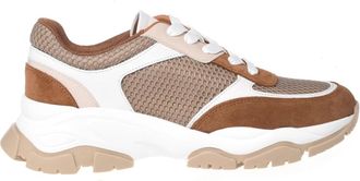 Baldinini Suede and Mesh Sneaker - Dames - Sneakers - Veelkleurig - 37 EU - Leer - Schoenen