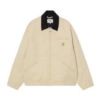 Carhartt Work in Progress OG Detroit Jacket - Heren - Skatekleding - Beige - L - Katoen - Fitness