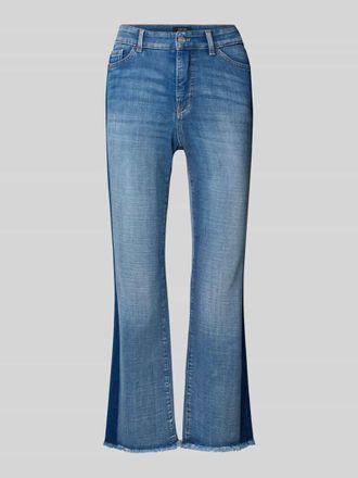 Marc Cain Flared Jeans mit 5-Pocket-Design Modell FORLI in Bleu Melange, Gr&ouml;&szlig;e 38