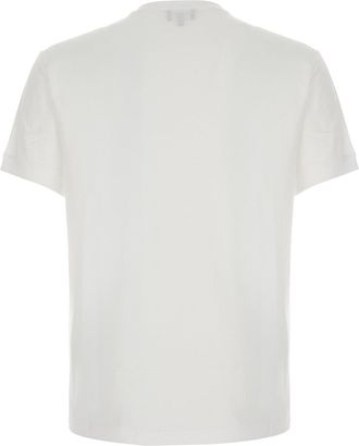 Giorgio Armani Address-Print Cotton T-Shirt - White
