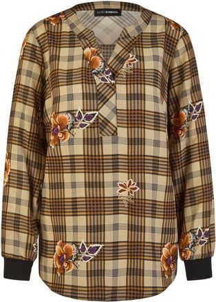 Doris Streich Camicetta in Viscosa - - Blouses & Shirts - Donna - Marrone - 5XL